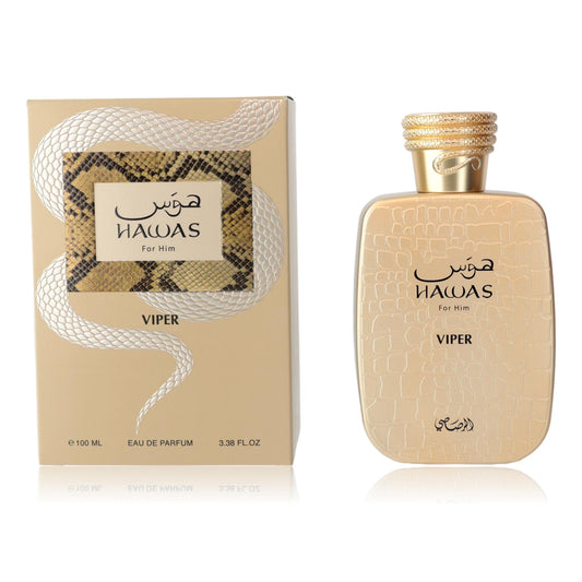 Hawas Viper by Rasasi, 3.3 oz Eau de Parfum Spray for Men Rasasi