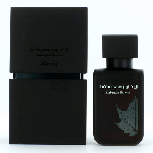 La Yuqawam Ambergris Showers by Rasasi, 2.5 oz Eau De Parfum Spray for Men Rasasi
