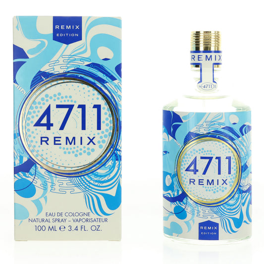 4711 Remix Sparkling Island by Muelhens, 3.4 oz Eau de Cologne Spray for Unisex Muelhens