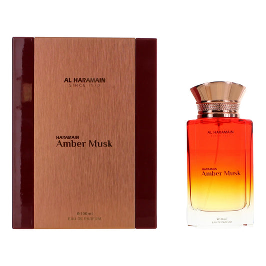 Amber Musk by Al Haramain, 3.4 oz Eau De Parfum Spray for Unisex Al Haramain