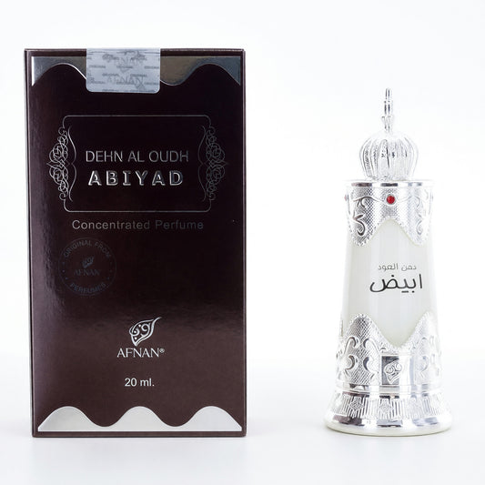 Dehn Al Oudh Abiyad by Afnan, 0.67 oz Perfume Oil for Unisex Afnan