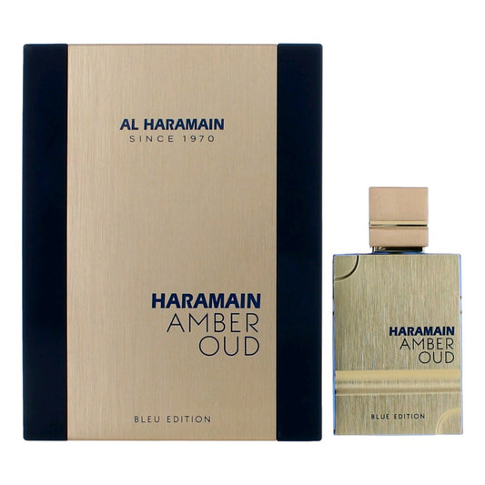 Amber Oud Blue Edition by Al Haramain, 2 oz Eau De Parfum Spray for Unisex Al Haramain