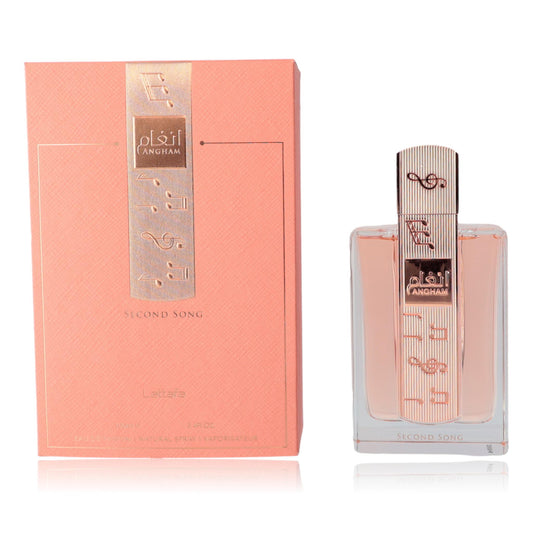 Angham Second Song by Lattafa, 3.4 oz Eau De Parfum Spray for Unisex Lattafa