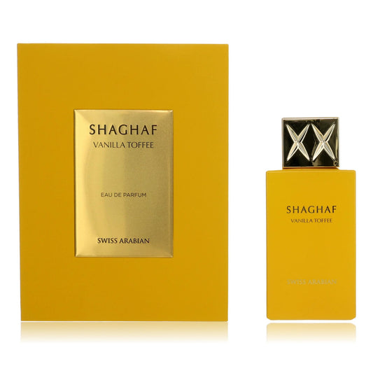 Shaghaf Vanilla Toffee by Swiss Arabian, 2.5 oz Eau de Parfum Spray for Unisex Swiss Arabian