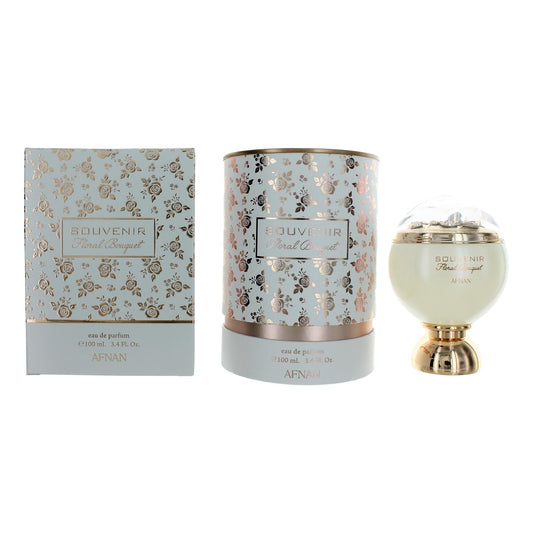 Souvenir Floral Bouquet by Afnan, 3.4 oz Eau De Parfum Spray for Women Afnan