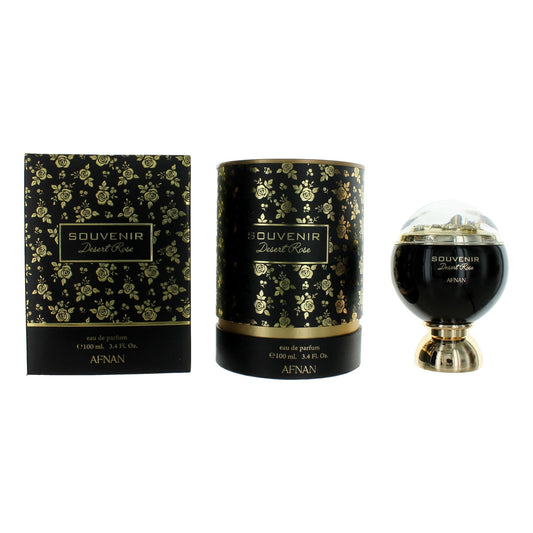 Souvenir Desert Rose by Afnan, 3.4 oz Eau De Parfum Spray for Women Afnan