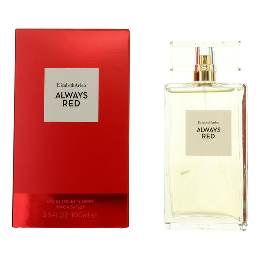 Always Red by Elizabeth Arden, 3.3 oz Eau de Toilette Spray for Women Elizabeth Arden