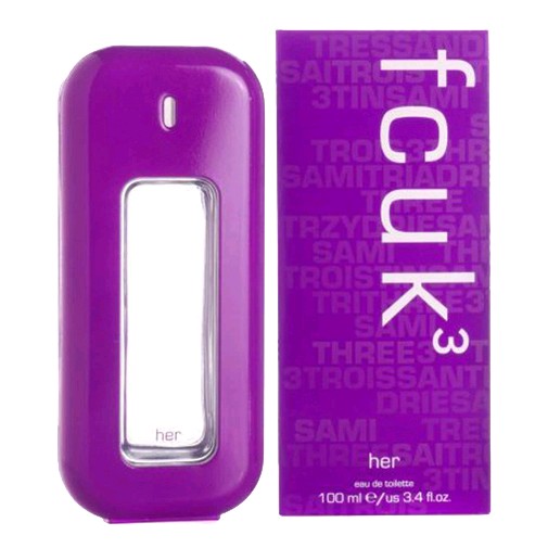 FCUK 3 by French Connection, 3.4 oz Eau De Toilette Spray for women (F.C.U.K) French Connection
