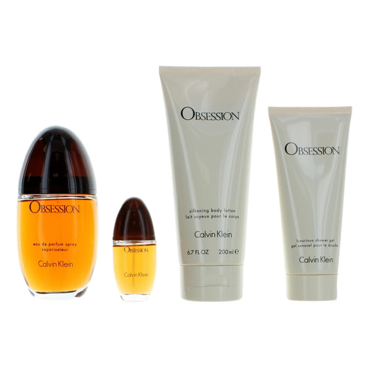 Obsession by Calvin Klein, 4 Piece Gift Set for Women Calvin Klein