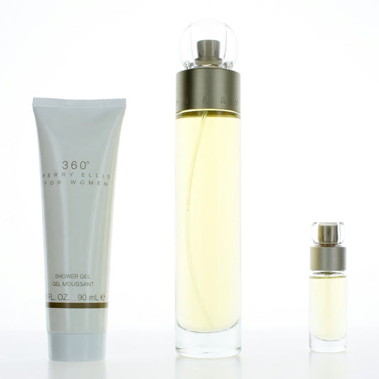 Perry Ellis 360 by Perry Ellis, 3 Piece Gift Set for Women Perry Ellis