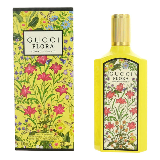 Flora Gorgeous Orchid by Gucci, 3.3 oz Eau de Parfum Spray for Women Gucci