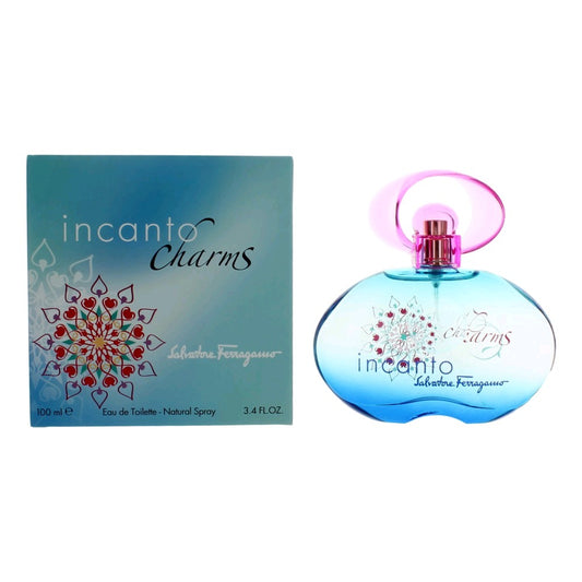 Incanto Charms by Salvatore Ferragamo, 3.4 oz Eau De Toilette Spray for Women Salvatore Ferragamo