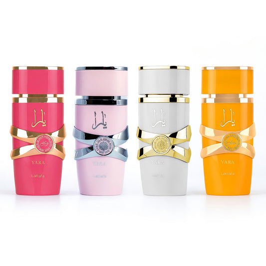 Yara Collection by Lattafa, 4 Piece Gift Set for Women. Mini Set Lattafa