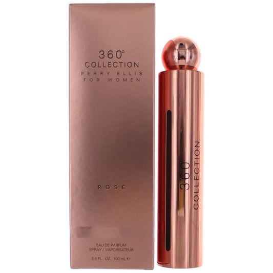 Perry Ellis 360 Collection Rose by Perry Ellis, 3.4 oz Eau De Parfum Spray for Women Perry Ellis