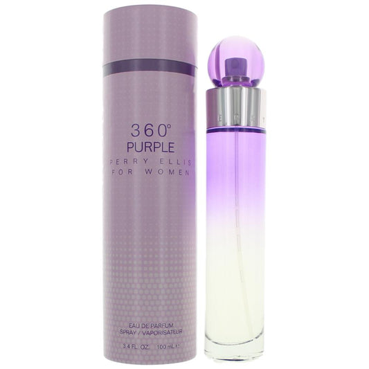 Perry Ellis 360 Purple by Perry Ellis, 3.4 oz Eau De Parfum Spray for Women Perry Ellis