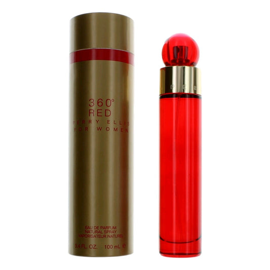 Perry Ellis 360 Red by Perry Ellis, 3.4 oz Eau De Parfum Spray for Women Perry Ellis