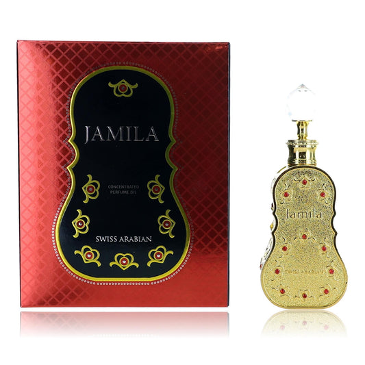 Jamila by Swiss Arabian, 0.5 oz Concentrated Perfume Oil for Women Swiss Arabian