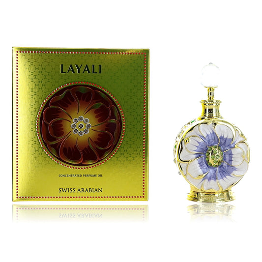 Layali by Swiss Arabian, 0.5 oz Concentrated Perfume Oil for Women Swiss Arabian