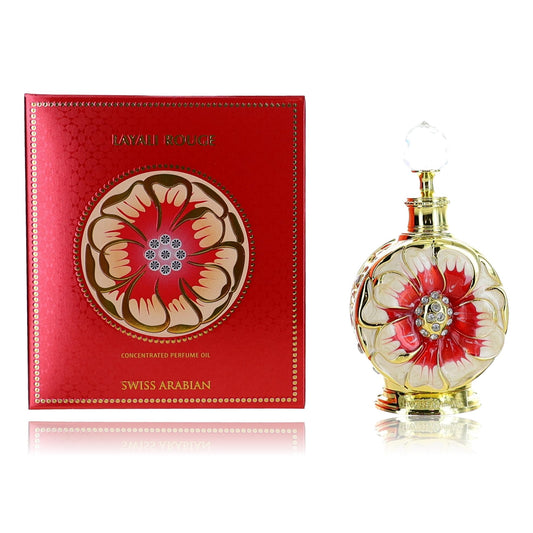 Layali Rouge by Swiss Arabian, 0.5 oz Concentrated Perfume Oil for Women Swiss Arabian