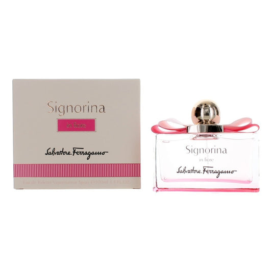 Signorina In Fiore by Salvatore Ferragamo, 3.4 oz Eau De Toilette Spray for Women Salvatore Ferragamo