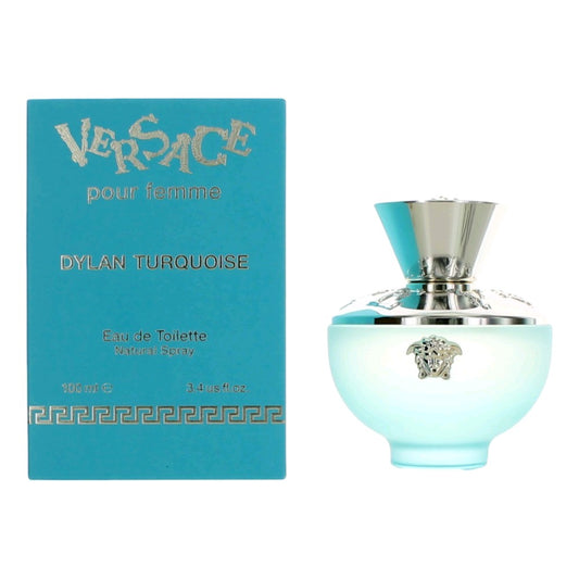 Versace Dylan Turquoise by Versace, 3.4 oz Eau De Toilette Spray for Women Versace