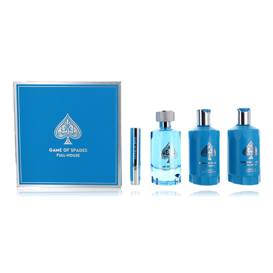 Game of Spades Full-House by Jo Milano, 4 Piece Gift Set for Unisex Jo Milano