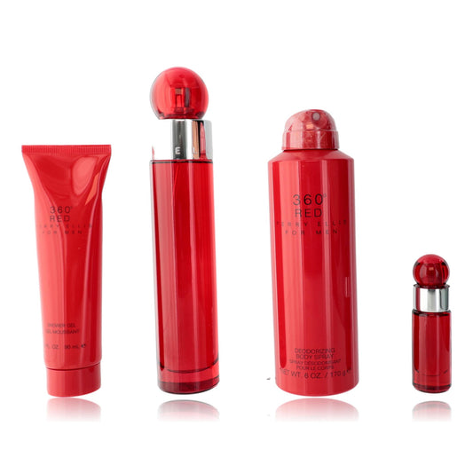 Perry Ellis 360 Red by Perry Ellis, 4 Piece Gift Set for Men Perry Ellis