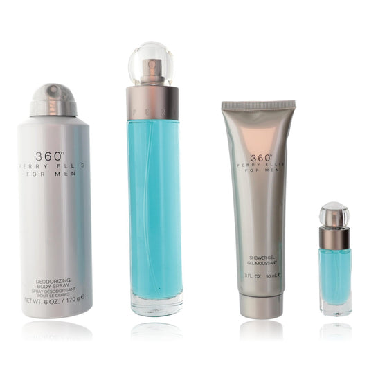 Perry Ellis 360 by Perry Ellis, 4 Piece Gift Set for Men Perry Ellis