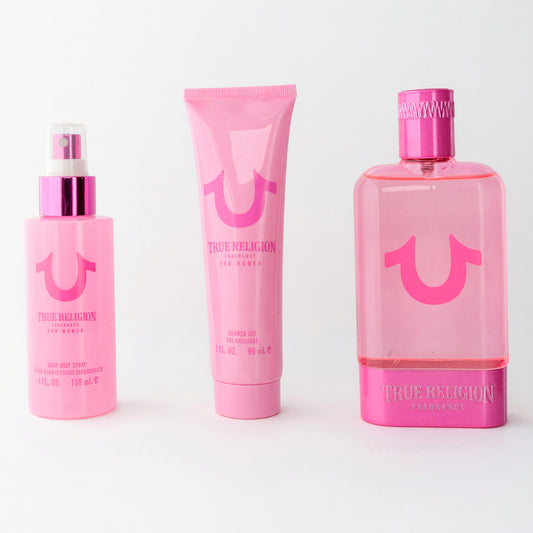 True Religion Pink by True Religion, 3 Piece Gift Set for Women true religion