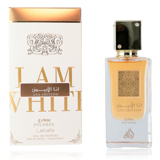 Ana Abiyedh Poudree by Lattafa, 2 oz Eau de Parfum Spray for Unisex Lattafa