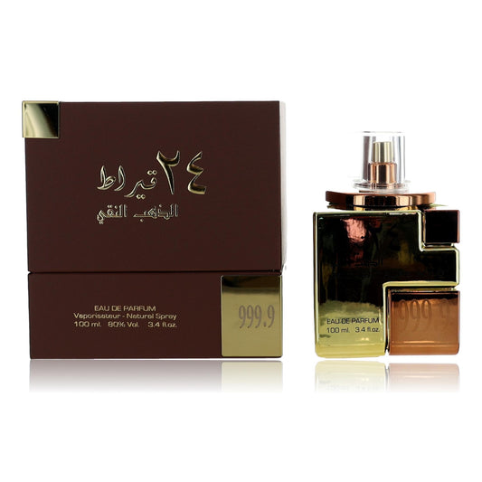 24 Carat Pure Gold by Lattafa, 3.4 oz Eau de Parfum Spray for Unisex Lattafa