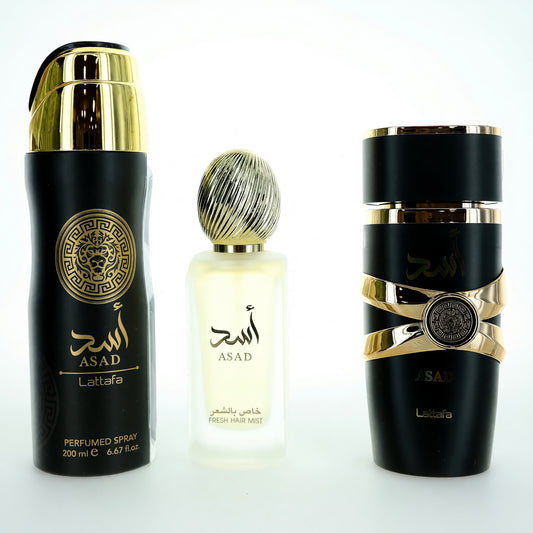 Asad by Lattafa, 3 Piece Gift Set for Men Lattafa