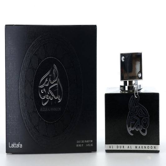 Al Dur Al Maknoon Silver by Lattafa, 3.4 oz Eau de Parfum Spray for Lattafa