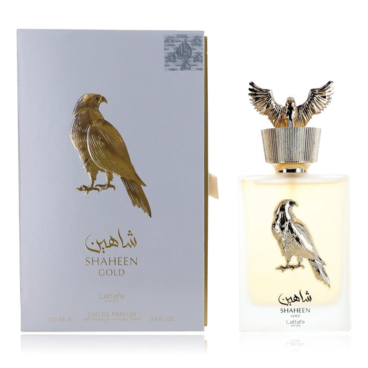 Shaheen Gold by Lattafa, 3.4 oz Eau de Parfum Spray for Women Lattafa