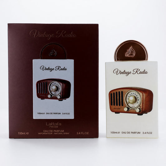 Vintage Radio by Lattafa, 3.4 oz Eau de Parfum Spray for Unisex Lattafa