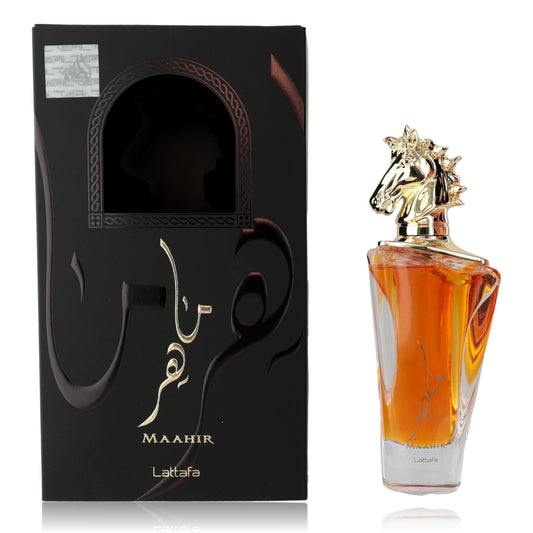 Maahir by Lattafa, 3.4 oz Eau de Parfum Spray for Unisex Lattafa