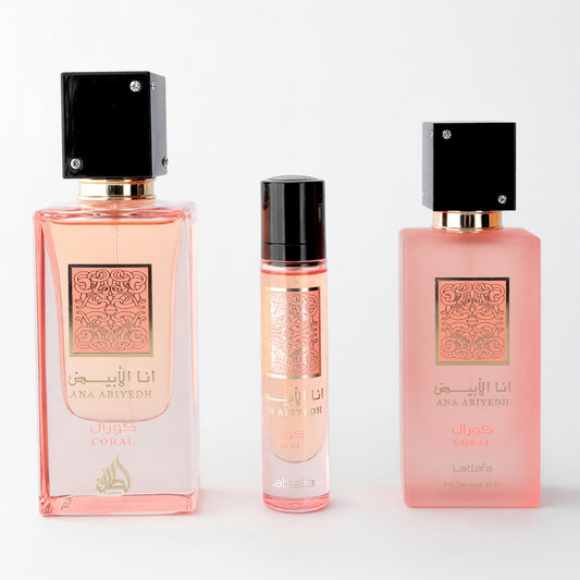 Ana Abiyedh Coral by Lattafa, 3 Piece Gift Set for Unisex Lattafa