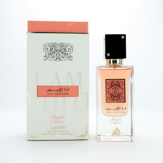 Ana Abiyedh Coral by Lattafa, 2 oz Eau de Parfum Spray for Unisex Lattafa