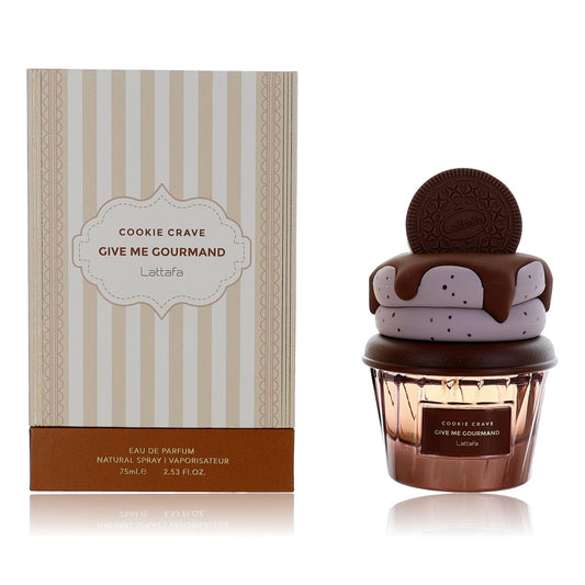 Cookie Crave Give Me Gourmand by Lattafa, 2.53 oz Eau de Parfum Spray for Women Lattafa