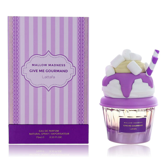 Mallow Madness Give Me Gourmand by Lattafa, 2.53 oz Eau de Parfum Spray for Women Lattafa