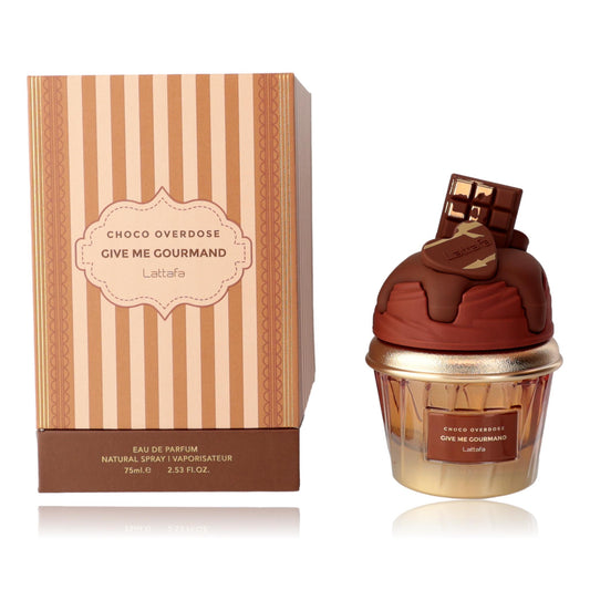 Choco Overdose Give Me Gourmand by Lattafa, 2.5 oz Eau de Parfum Spray for Women Lattafa