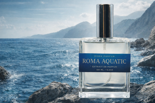 Roma Aquatic Extrait de Parfum 40% Concentration Roma Parfum — Luxury Extrait de Parfum | Lasting Fragrance for Women & Men
