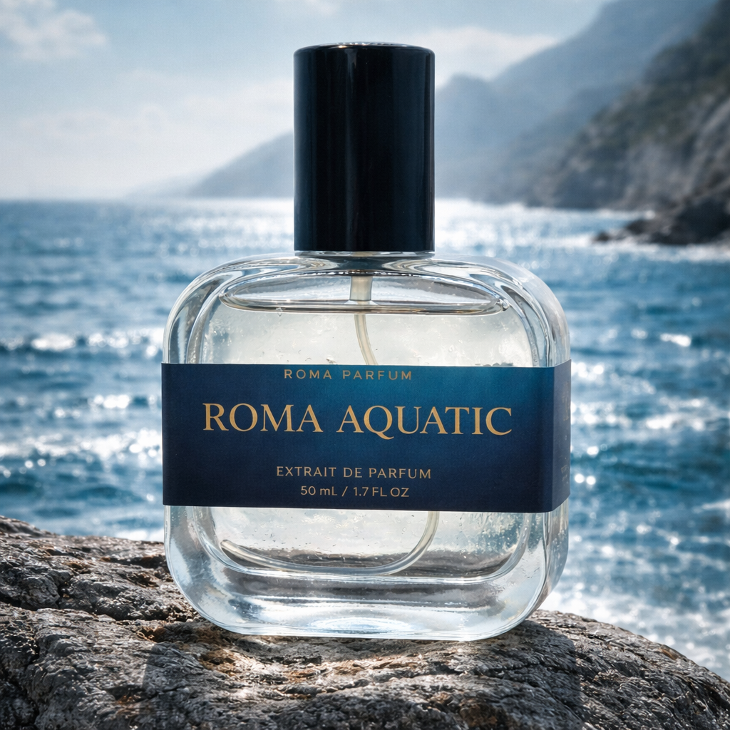 Roma Aquatic Extrait de Parfum 40% Concentration Roma Parfum — Luxury Extrait de Parfum | Lasting Fragrance for Women & Men